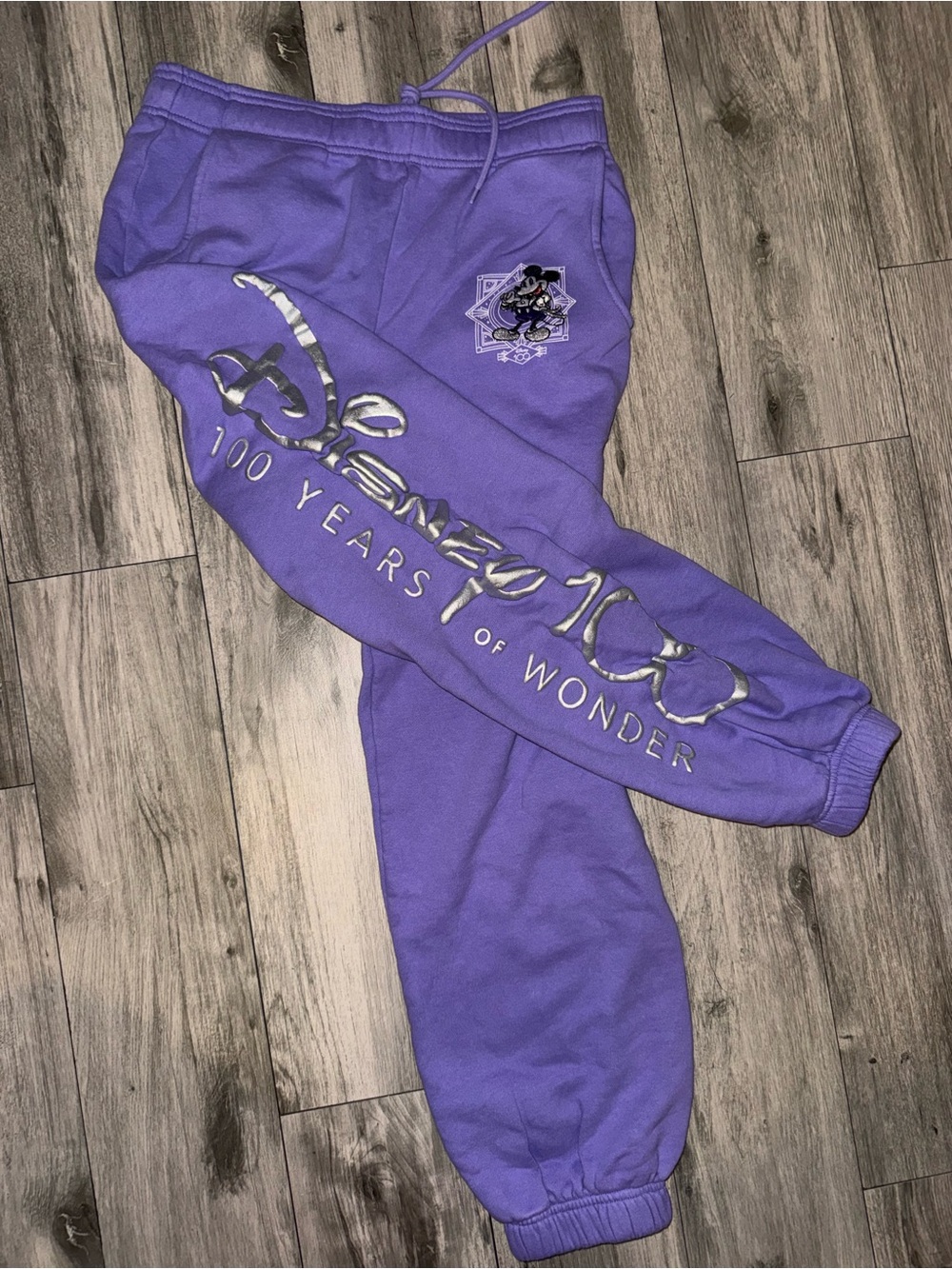 Disney Purple '100 Years of Wonder' Women’s Jogger Sweatpants
